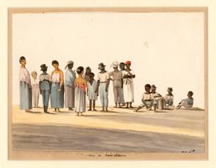 dansende 'huisslaven' 1811